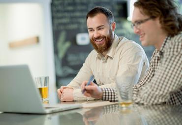 Beard Guy and friend